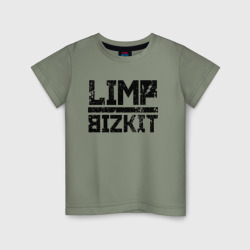 Детская футболка хлопок Limp Bizkit black big logo