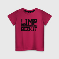 Детская футболка хлопок Limp Bizkit black big logo