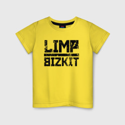 Детская футболка хлопок Limp Bizkit black big logo