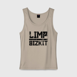 Женская майка хлопок Limp Bizkit black big logo