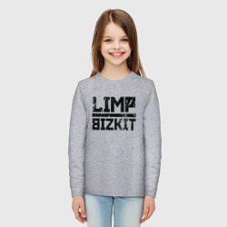 Детский лонгслив хлопок Limp Bizkit black big logo - фото 2