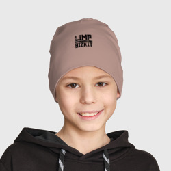 Детская шапка демисезонная Limp Bizkit black big logo - фото 2