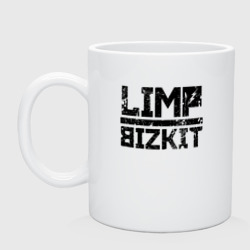 Кружка керамическая Limp Bizkit black big logo