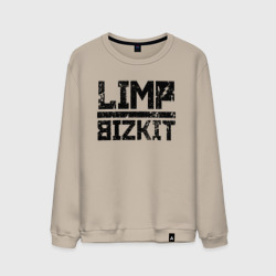 Мужской свитшот хлопок Limp Bizkit black big logo