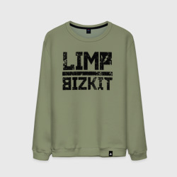 Мужской свитшот хлопок Limp Bizkit black big logo