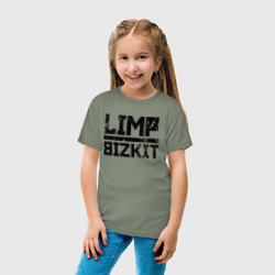 Детская футболка хлопок Limp Bizkit black big logo - фото 2