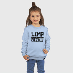 Детский свитшот хлопок Limp Bizkit black big logo - фото 2