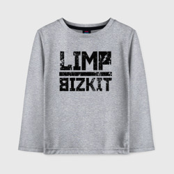 Детский лонгслив хлопок Limp Bizkit black big logo