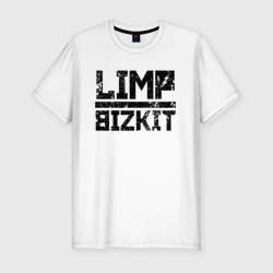 Мужская футболка хлопок Slim Limp Bizkit black big logo