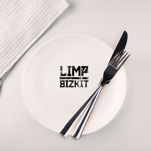 Тарелка Limp Bizkit black big logo - фото 2