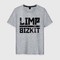 Мужская футболка хлопок Limp Bizkit black big logo