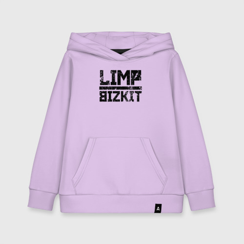 Детская толстовка хлопок Limp Bizkit black big logo, цвет лаванда