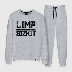 Женский костюм хлопок Limp Bizkit black big logo