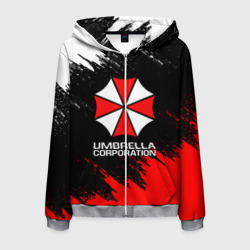 Мужская толстовка 3D на молнии Umbrella Corp