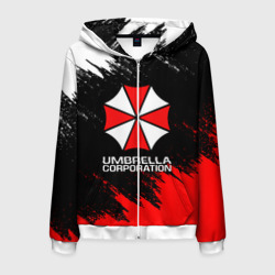 Мужская толстовка 3D на молнии Umbrella Corp