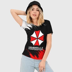 Женская футболка 3D Slim Umbrella Corp - фото 2