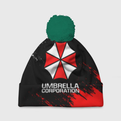 Шапка 3D c помпоном Umbrella Corp