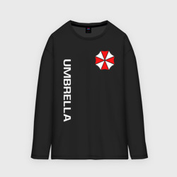 Женский лонгслив oversize хлопок Umbrella Corp Амбрелла Корп+спина