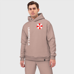 Мужской костюм oversize хлопок Umbrella Corp Амбрелла Корп+спина - фото 2