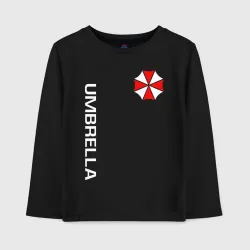 Детский лонгслив хлопок Umbrella Corp Амбрелла Корп+спина