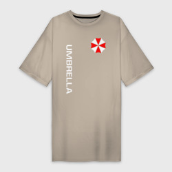 Платье-футболка хлопок Umbrella Corp Амбрелла Корп+спина