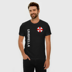 Мужская футболка хлопок Slim Umbrella Corp Амбрелла Корп+спина - фото 2