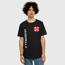 Мужская футболка хлопок Oversize Umbrella Corp Амбрелла Корп+спина - фото 2