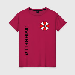 Женская футболка хлопок Umbrella Corp+спина