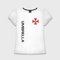 Женская футболка хлопок Slim Umbrella Corp+спина