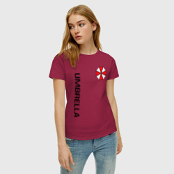 Женская футболка хлопок Umbrella Corp+спина - фото 2