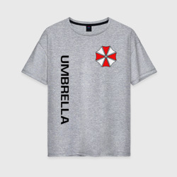 Женская футболка хлопок Oversize Umbrella Corp+спина