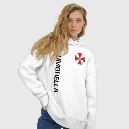 Женское худи Oversize хлопок Umbrella Corp+спина - фото 4