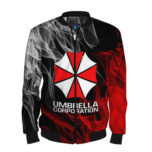 Мужской бомбер 3D Umbrella Corp, цвет черный