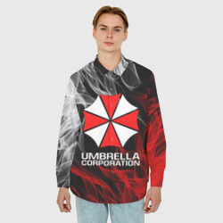 Мужская рубашка oversize 3D Umbrella Corp - фото 2