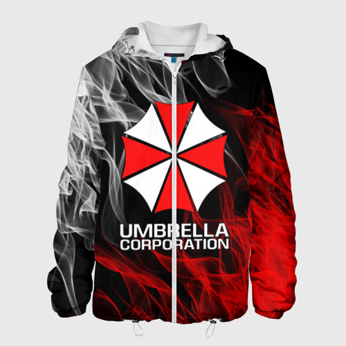 Мужская куртка с принтом Umbrella Corp, вид спереди №1