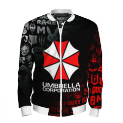 Мужской бомбер 3D Resident evil Umbrella Corp