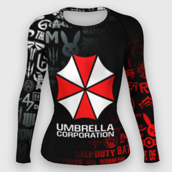 Женский рашгард 3D Resident evil Umbrella Corp