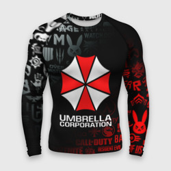 Мужской рашгард 3D Resident evil Umbrella Corp