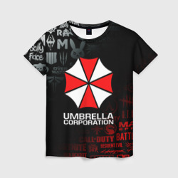 Женская футболка 3D Resident evil Umbrella Corp