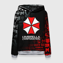 Женская толстовка 3D Resident evil Umbrella Corp