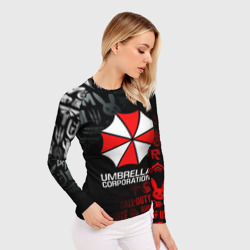 Женский рашгард 3D Resident evil Umbrella Corp - фото 2