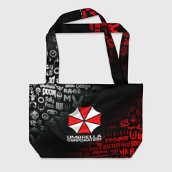 Пляжная сумка 3D Resident evil Umbrella Corp