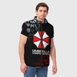 Мужской жилет утепленный 3D Resident evil Umbrella Corp - фото 2