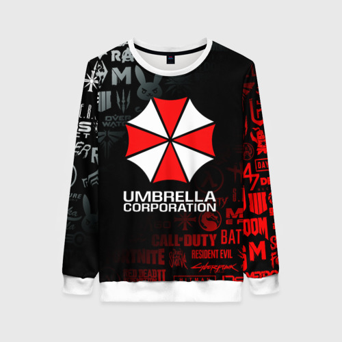 Женский свитшот 3D Resident evil Umbrella Corp, цвет 3D печать