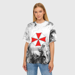 Женская футболка oversize 3D Umbrella Corp - фото 2