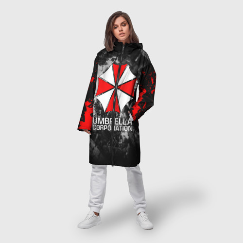 Женский дождевик 3D Umbrella Corp Амбрелла Корп, цвет белый - фото 3