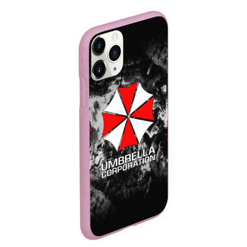 Чехол для iPhone 11 Pro Max матовый Umbrella Corp Амбрелла Корп, цвет розовый - фото 3