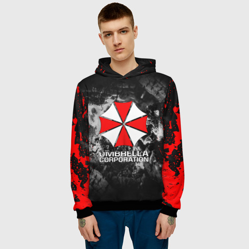 Мужская толстовка 3D Umbrella Corp Амбрелла Корп, цвет черный - фото 3