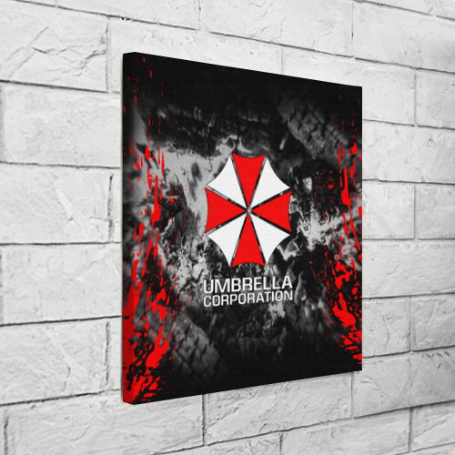 Холст квадратный Umbrella Corp Амбрелла Корп, цвет 3D печать - фото 3