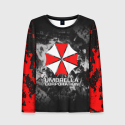 Женский лонгслив 3D Umbrella Corp Амбрелла Корп